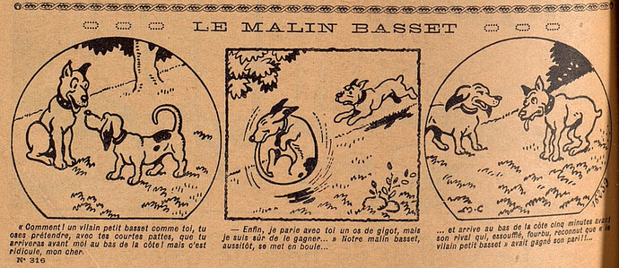 Lisette 1927 - n°316 - page 2 - Le malin basset - 31 juillet 1927