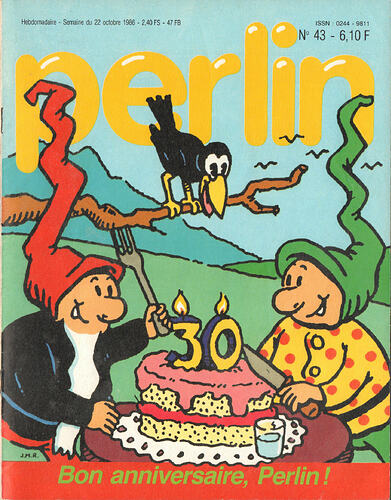 Perlin b°43 - Semaine du 22 octobre 1986 - page 1 (cadré)