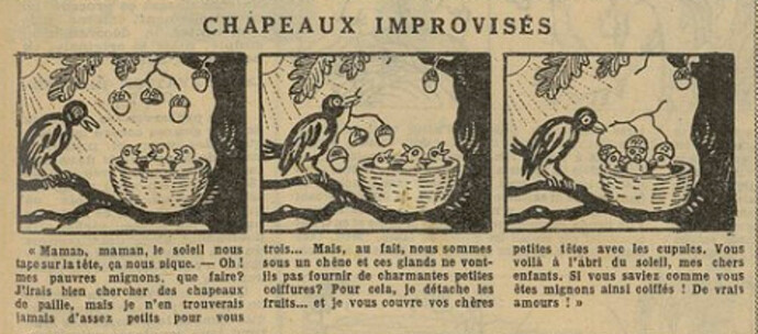 Fillette 1929 - n°1098 - page 11 - Chapeaux improvisés - 7 avril 1929