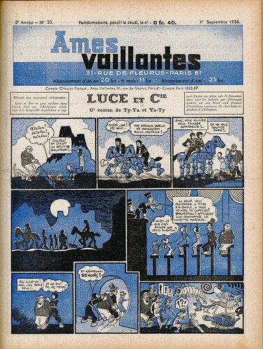 Ames Vaillantes 1938 - n°35 - 1er septembre 1938 - page 1