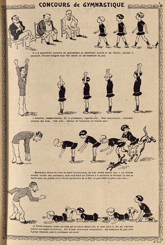Lisette 1928 - n°342 - page 5 - Concours de gymnastique - 29 janvier 1928