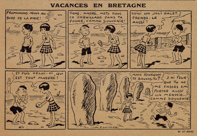 Lisette 1937 - n°37 - page 15 - Vacances en Bretagne - 12 septembre 1937