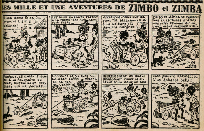 Ames Vaillantes 1939 - n°29 - page 11 - Les mille et une aventures de Zimbo et Zimba - 20 juillet 1939