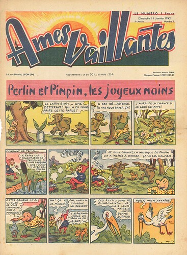 Ames Vaillantes 1942 - n°2 - 11 janvier 1942 - page 1