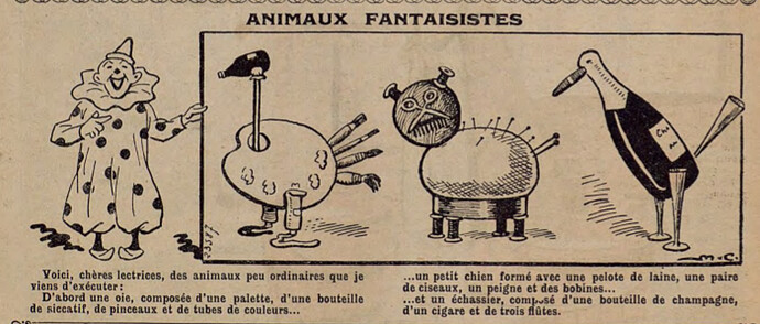 Lisette 1937 - n°34 - page 2 - Animaux fantaisistes - 22 août 1937