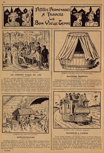 Lisette 1934 - n°38 - page 10 - Petites Promenades à travers le Bon Vieux Temps - 23 septembre 1934
