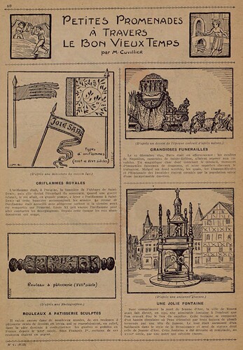 Lisette 1936 - n°47 - page 10 - Petites promenades à travers le bon vieux temps - 22 novembre 1936