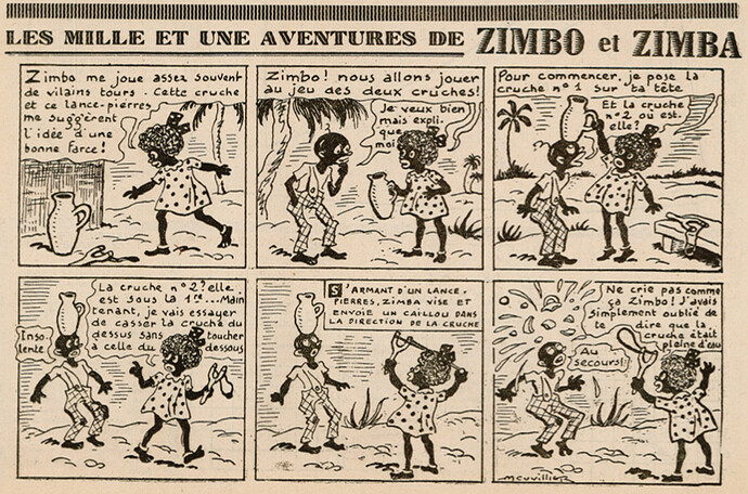 Ames Vaillantes 1940 - n°16 - page 11 - Les mille et une aventures de Zimbo et Zimba - 18 avril 1940