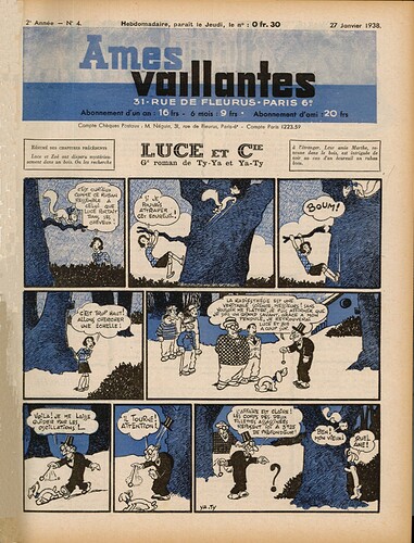 Ames Vaillantes 1938 - n°4 - 27 janvier 1938 - page 1