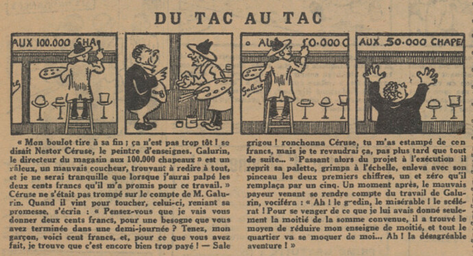 L'Epatant 1931 - n°1177 - page 14 - Du tac au tac - 19 février 1931