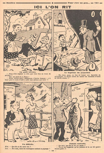 Rustica 1938 - n°28 - Ici l'on rit - 10 juillet 1938 - page 29