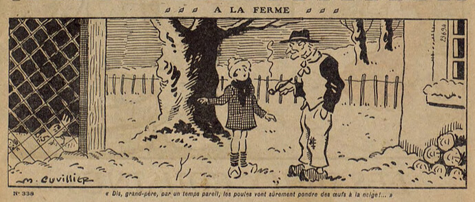 Lisette 1928 - n°338 - page 2 - A la ferme - 1er janvier 1928