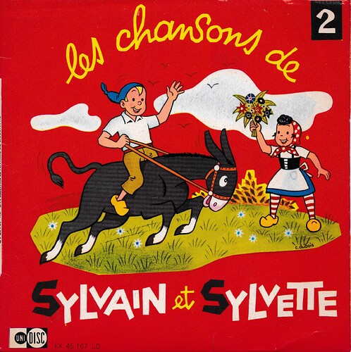 chansons de sylvain et sylvette 2 1970 recto