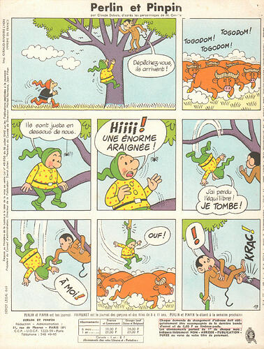 Perlin et Pinpin n°38 du jeudi 21 septembre 1967