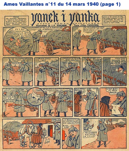 Ames Vaillantes 1940 - n°11 - 14 mars 1940 - page 1 (cadré)
