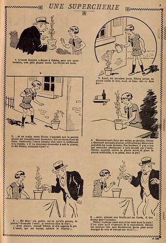 Lisette 1928 - n°381 - page 5 - Une supercherie - 28 octobre 1928