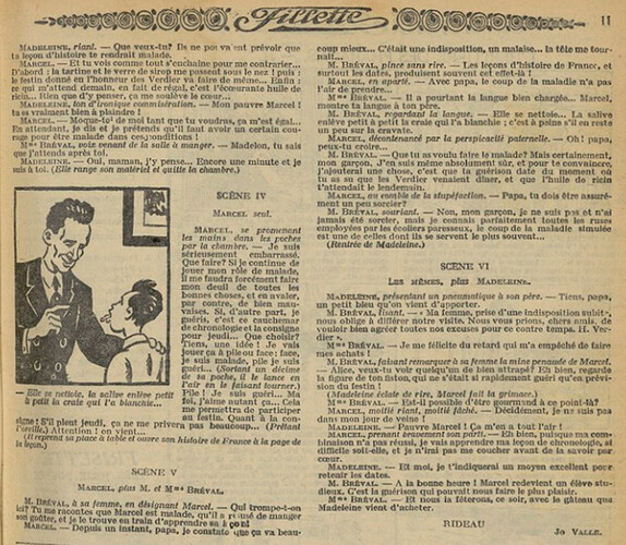 Fillette 1931 - n°1195 - page 11 - Une maladie suspecte - 15 février 1931