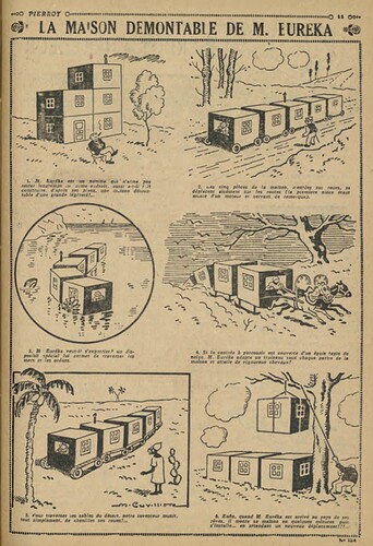 Pierrot 1928 - n°124 - page 11 - La maison démontable de M. EUREKA - 6 mai 1928