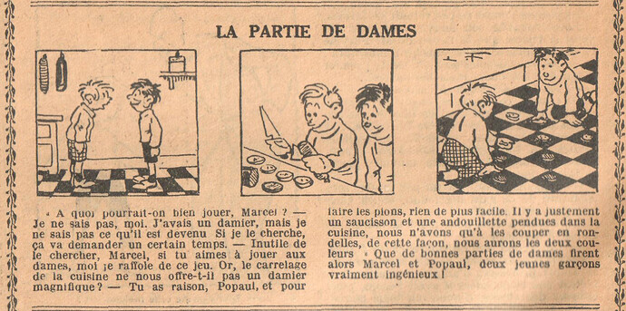Almanach de la Jeune France 1932 - page 6 - La partie de dames (Louis FORTON)