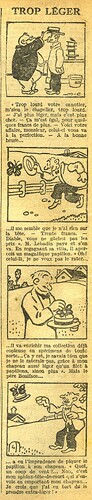 Le Petit Illustré 1926 - n°1120 - Trop léger - 28 mars 1926 - page 2