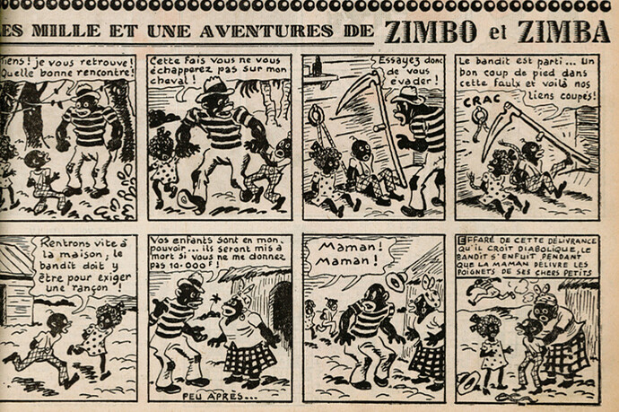 Ames Vaillantes 1939 - n°33 - page 11 - Les mille et une aventures de Zimbo et Zimba - 17 août 1939
