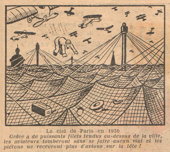 Almanach National 1932 - 33 - jeudi 29 décembre 1932 - Le ciel de Paris en 1950