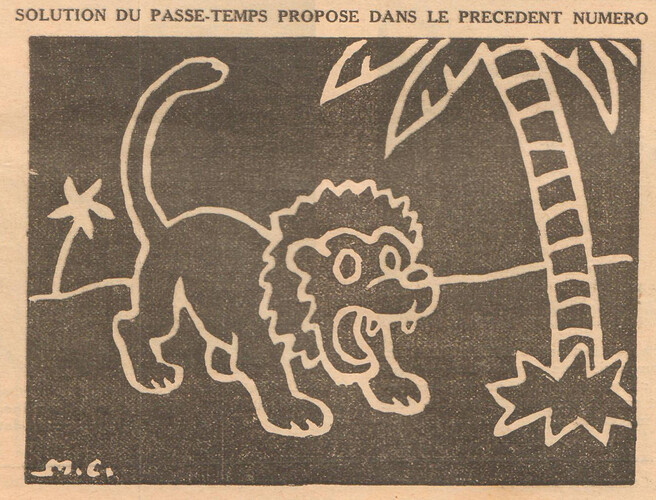 Coeurs Vaillants 1936 - n°2 - page 11 - Solution du Passe-temps - 12 janvier 1936