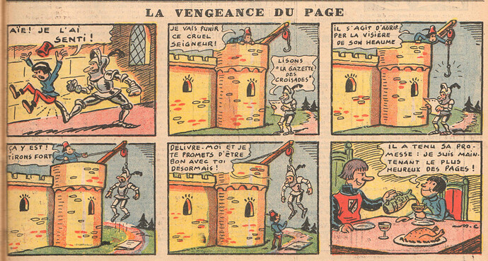 BOUM 1937 - n°20 - page 1 - La vengeance du page - 28 octobre 1937