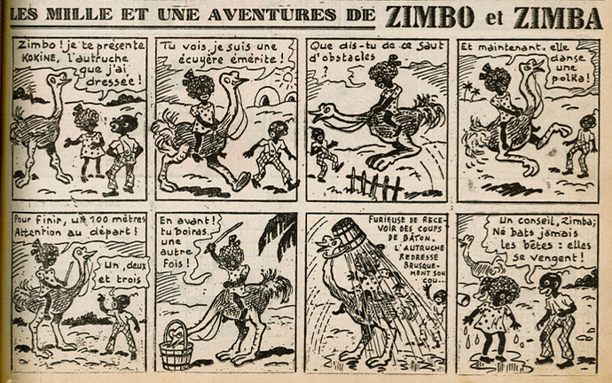 Ames Vaillantes 1939 - n°25 - page 11 - Les mille et une aventures de Zimbo et Zimba - 22 juin 1939