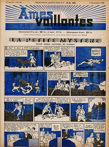 Ames Vaillantes 1938 - n°44 - 3 novembre 1938 - page 1