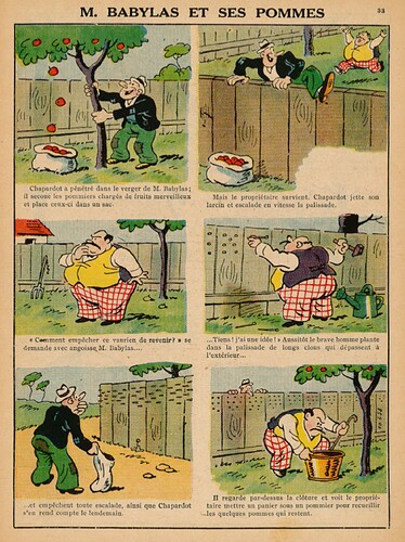 Guignol 1934 - n°18 - page 33 - M. BABYLAS et ses pommes - 6 mai 1934