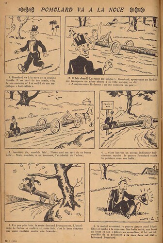 Pierrot 1932 - n°7 - page 10 - Pomolard va à la noce - 14 février 1932