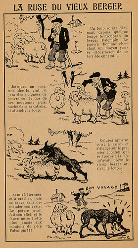 Almanach Lisette 1936 - La ruse du vieux berger - page43