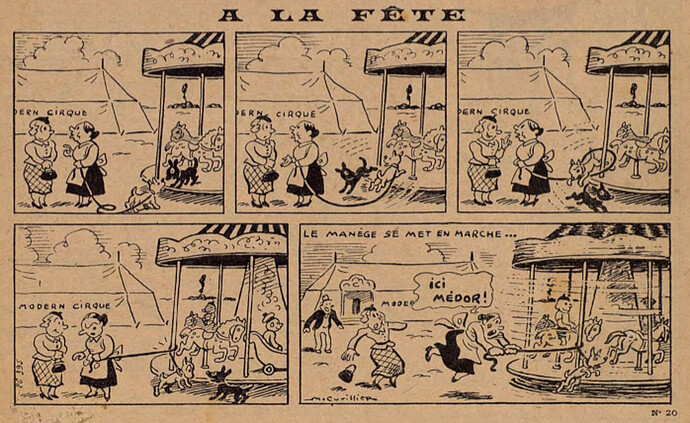 Lisette 1938 - n°20 - page 7 - A la fête - 15 mai 1938