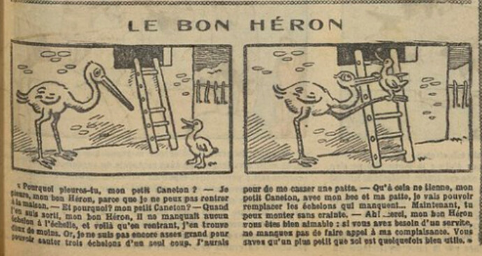 Fillette 1931 - n°1199 - page 7 - Le bon héron - 15 mars 1931
