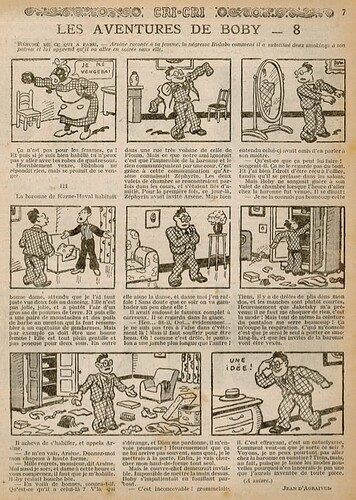 Cri-Cri 1932 - n°733 - page 7 - Les aventures de BOBY (8) - 13 octobre 1932