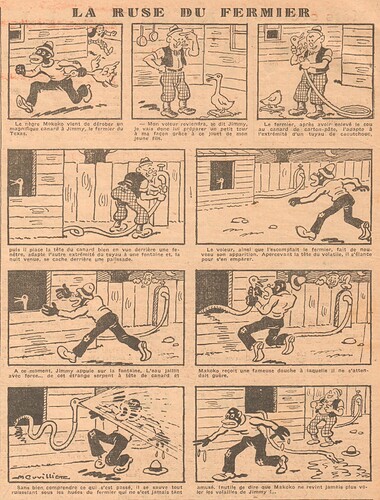 Coeurs Vaillants 1934 - n°35 - page 8 - La ruse du fermier - 26 août 1934