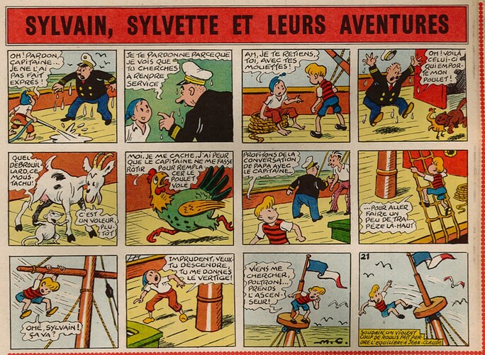 Fripounet et Marisette 1953 - n°21 - Sylvain et Sylvette - 24 mai 1953 - page 4