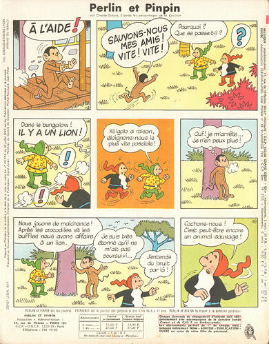 Perlin et Pinpin n°40 du jeudi 5 octobre 1967