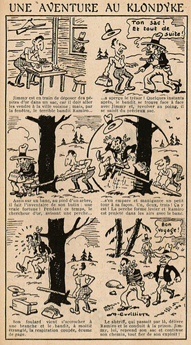 Almanach Pierrot 1938 - page 85 - Une aventure au Klondyke