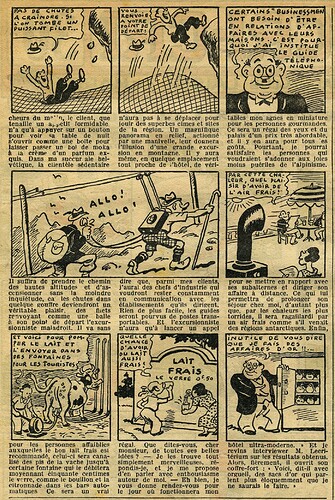 Cri-Cri 1936 - n°939 - page 2 - Un hôtelier à la page - 24 septembre 1936