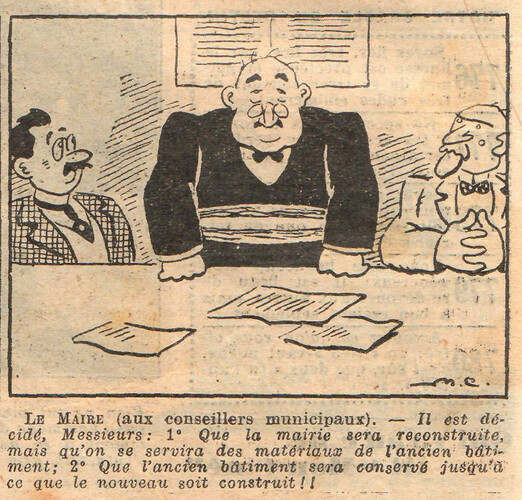 Almanach National 1933 - 53 - samedi 14 octobre 1933 - Le Maire aux conseillers municipaux