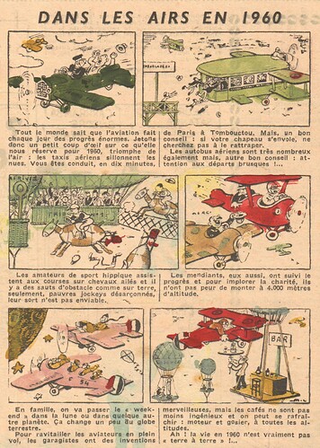 Coeurs Vaillants 1937 - n°17 - page 6 - Dans les airs en 1960 - 25 avril 1937
