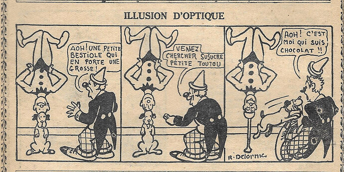 Almanach Junior 1937 - page 8 - Illusion d'optique (R. Delorme)