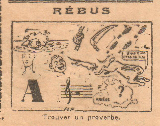 Coeurs Vaillants 1935 - n°50 - page 2 - Rébus - 15 décembre 1935