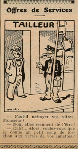 Pierrot 1936 - n°7 - page 7 - Offres de services - 16 février 1936