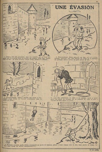 Pierrot 1929 - n°11 - page 11 - Une évasion - 17 mars 1929