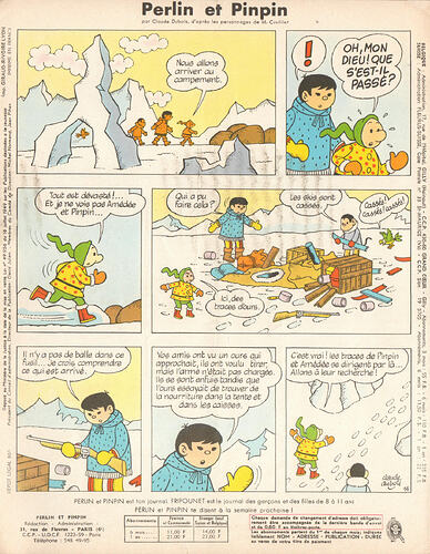 Perlin et Pinpin n°1 du jeudi 5 janvier 1967