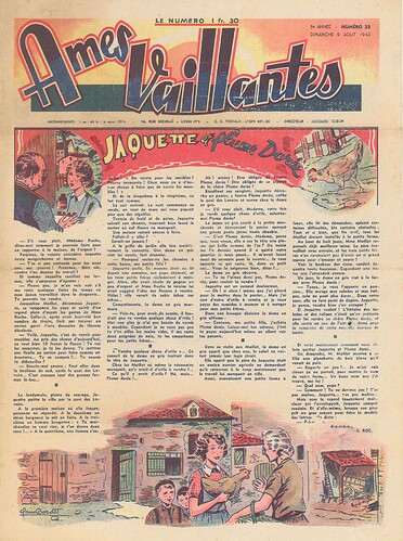 Ames Vaillantes 1942 - n°32 - 9 août 1942 - page 1