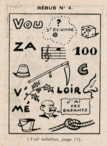 Almanach François 1939 - page 72 - Rébus n°4